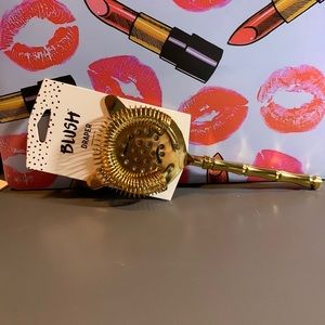 Blush Draper Gold Bamboo Cocktail Strainer
